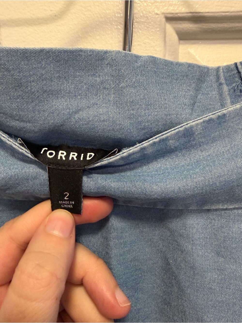 Torrid 2x Chambray Skater Skirt - Picture 4 of 5